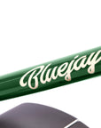 Close-up of Bluejay Premiere Edition e-bike in British Racing Green