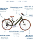 NEW Bluejay Premiere Lite 2027 - Olive Green Electric Bike