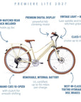 NEW Bluejay Premiere Lite 2027 - Sunkissed Ivory Electric Bike