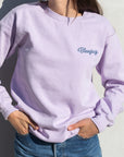 Bluejay e-bikes French lavender sweatshirt