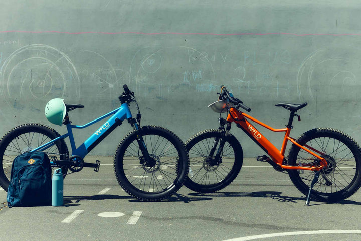 Bluejay WILD Kids' electric bikes blue and orange e-bikes