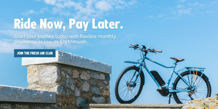 Flexible monthly payment plan for Bluejay e-bikes. 