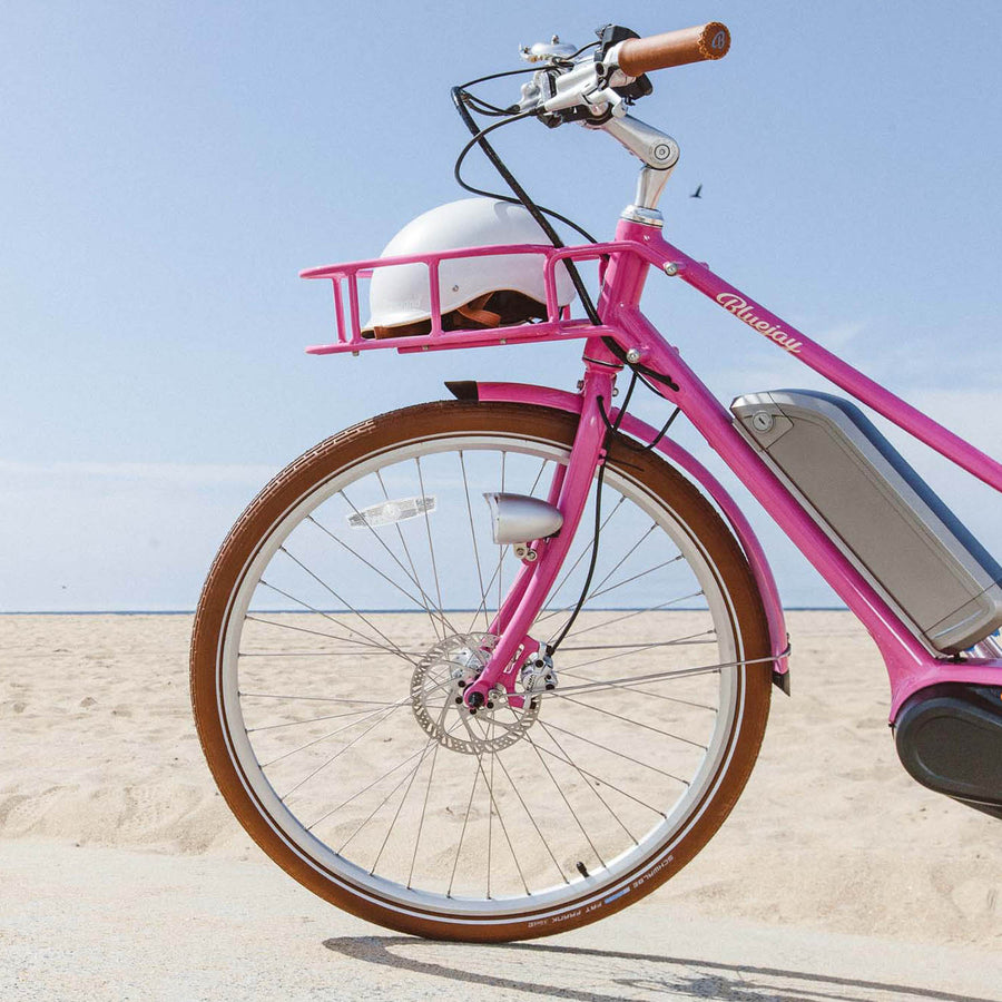 Front Basket in Hot Pink - Bluejay Bikes