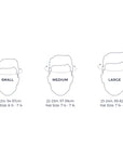 Sizing Chart for Thousand Heritage Bike Helmets