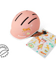 Thousand Jr. bike helmet in Power Pink with stickers