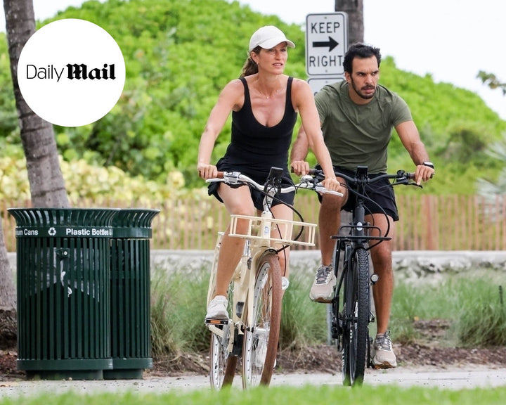 Gisele Bündchen spotted cruising on her Sunkissed Ivory Bluejay