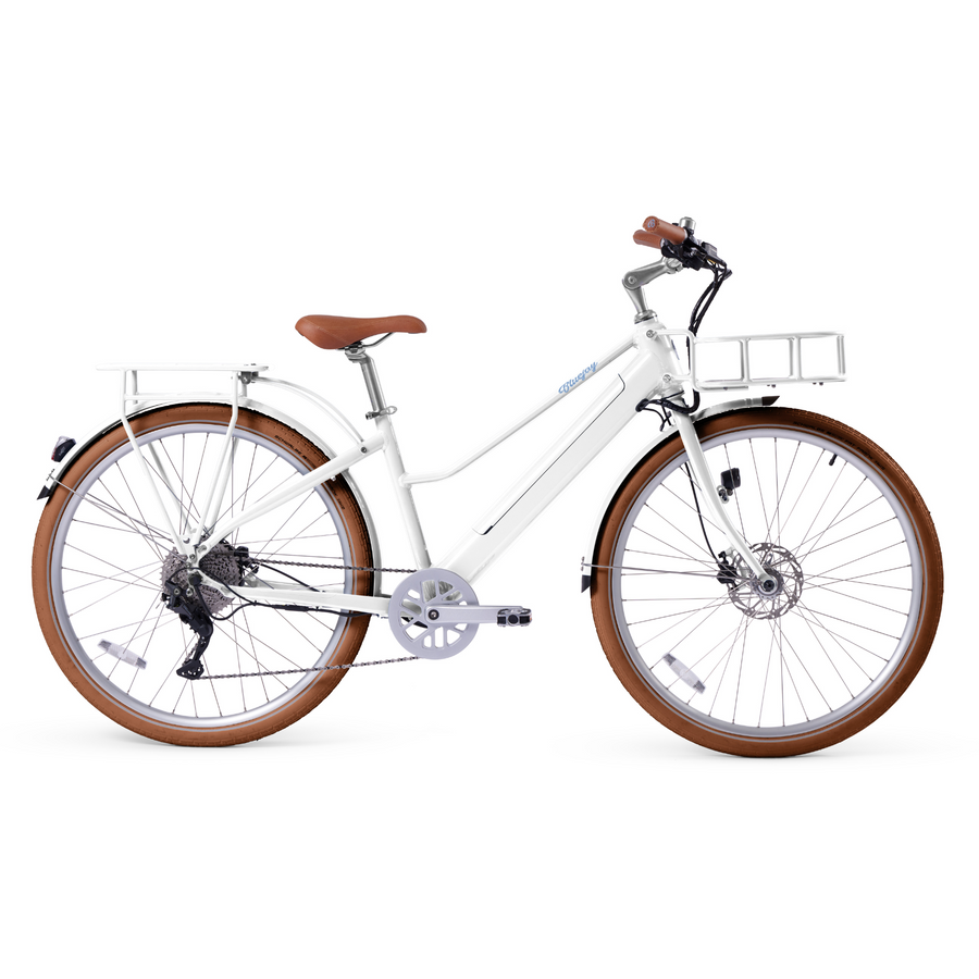 NEW! Bluejay Premiere Lite - Modern White Electric Bike