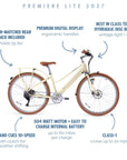 NEW Bluejay Premiere Lite - Sunkissed Ivory Electric Bike