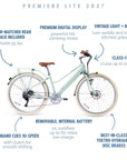 NEW Bluejay Premiere Lite 2027 - Mint Green Electric Bike