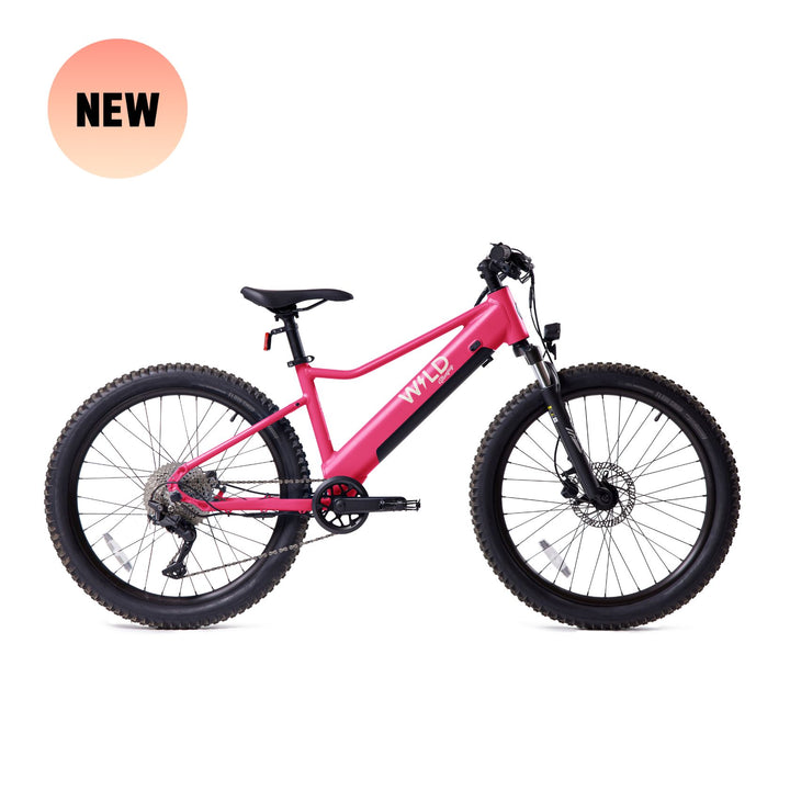 Bluejay WILD kids' e-bike in Hot Pink