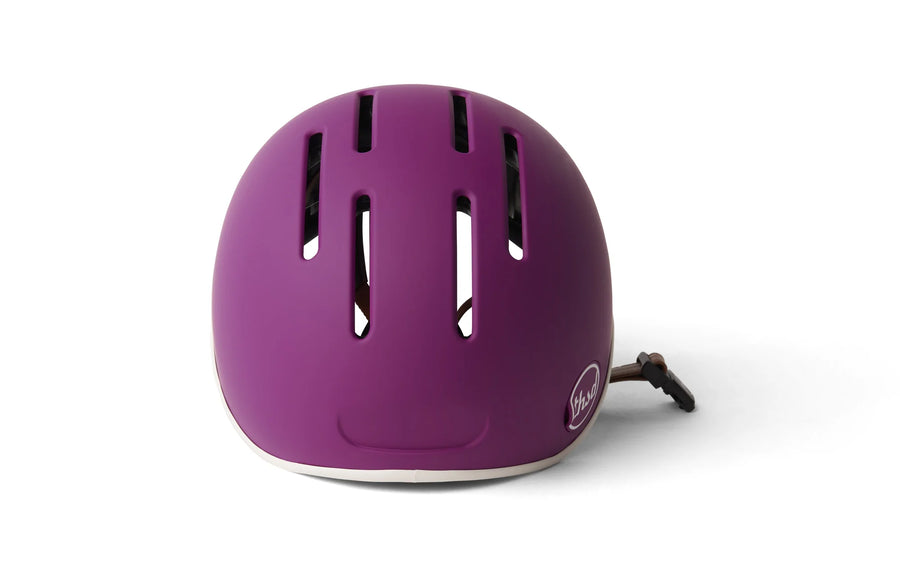Rear view of Thousand Helmet in Vibrant Orchid