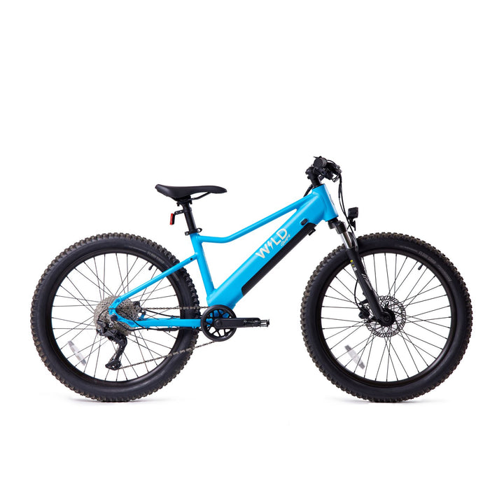 Bluejay WILD - Kids Electric Blue Electric Bike Electric Blue / Small: 24 inch; height range 4'2 Bluejay WILD - Kids Electric Blue Electric Bike Electric Blue / Small: 24 inch; height range 4'2