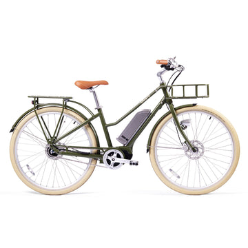 Bluejay Premiere Edition e-bike in Olive Green