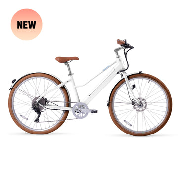 NEW! Bluejay Premiere Lite - Modern White Electric Bike