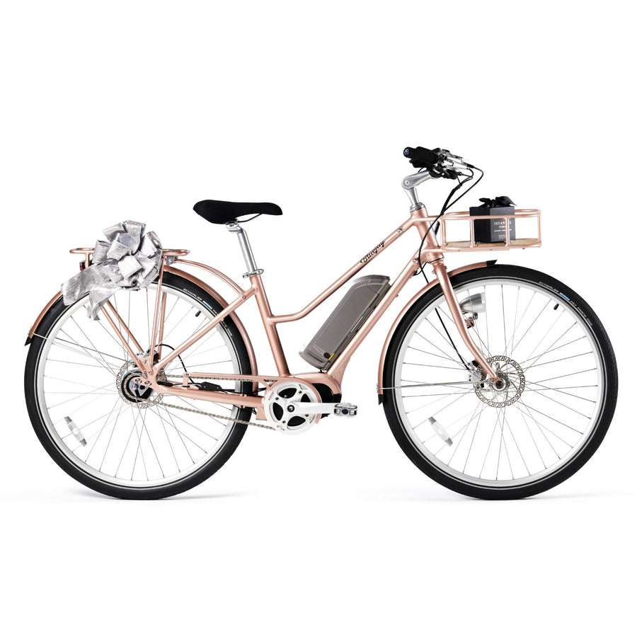 Bluejay Premiere Edition e-bike in Rose Gold 