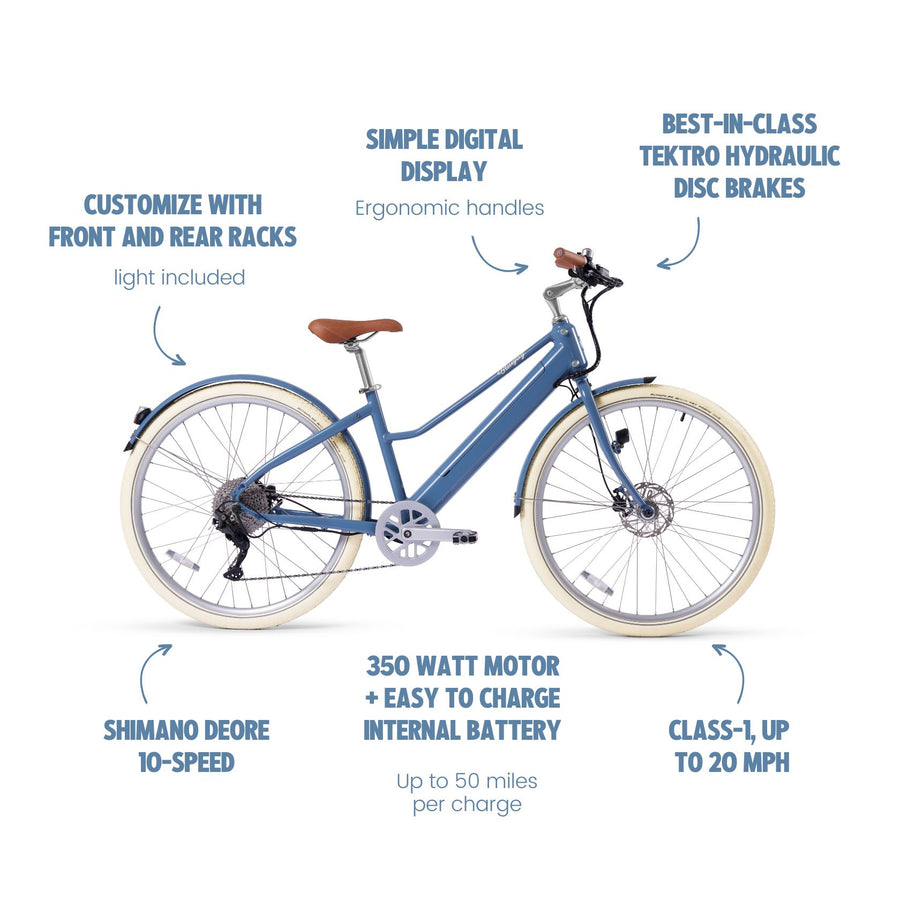 Bluejay Premiere Lite - Bluejay Blue Electric Bike