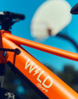 Bluejay WILD kids' orange e-bike close-up