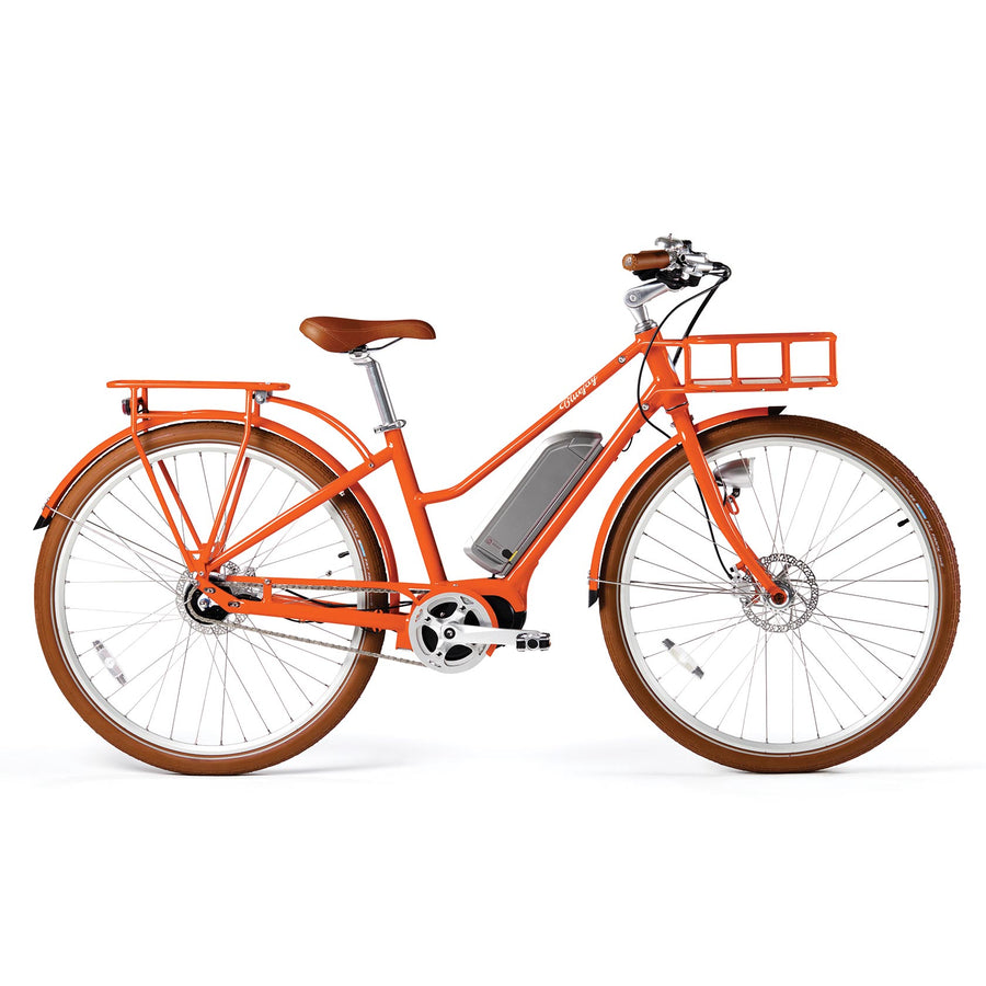Citrus orange Bluejay Premiere Edition e-bike 