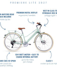 NEW Bluejay Premiere Lite - Mint Green Electric Bike