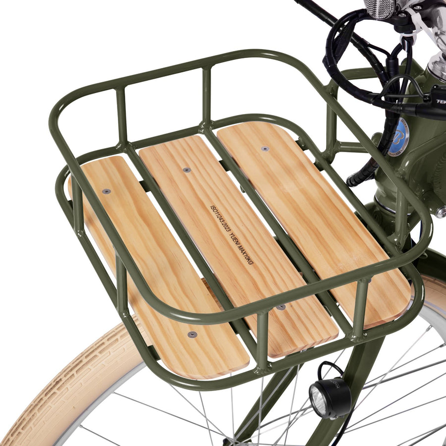 Premiere Lite Electric Bike Front Rack Olive