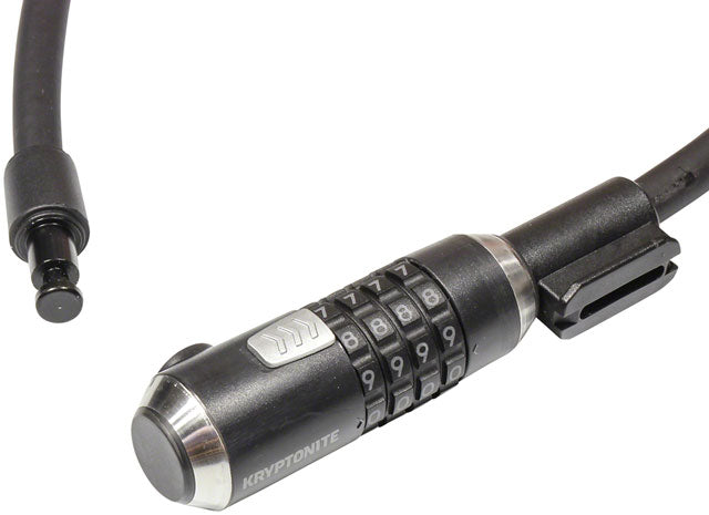 Kryptonite Kryptoflex 1265 4-Digit Combo Cable Bicycle Lock (Black)