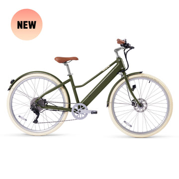 NEW! Bluejay Premiere Lite - Olive Green Electric Bike