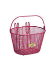 Surfside Child Mesh Wire Kids Bike Basket Pink