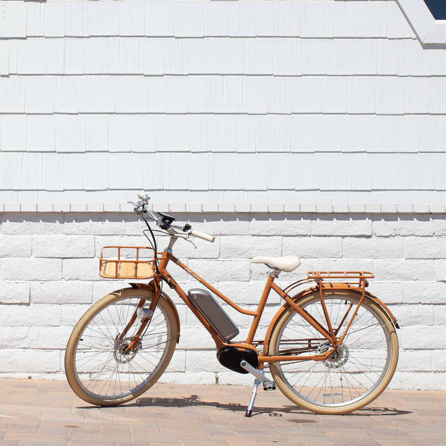 Bluejay Premiere Edition e-bike in Luxe Camel 