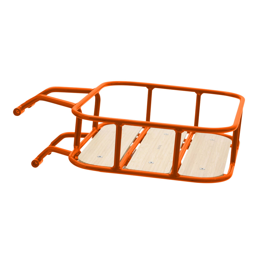 Bluejay e-bike accessory Citrus Orange front basket rack