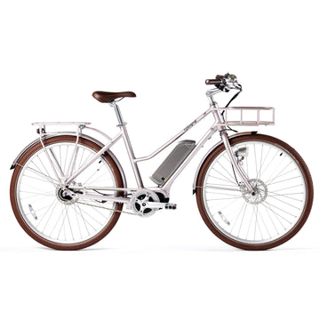 silver electric bike - Premiere Edition Bluejay Bikes