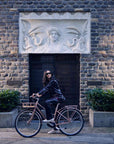 Bluejay electric bike Premiere Edition rose gold e-bike woman riding