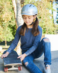 Child wearing Thousand helmet 