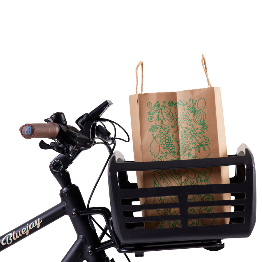 Thule black basket accessory for Bluejay electric bike e-bike 